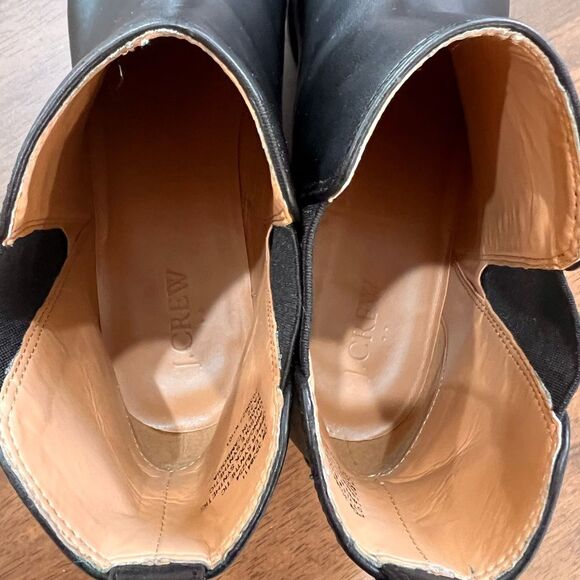 Elegant Black Slip-On Ankle Boots Block Heel Size 8.5 Workwear Minimalist J.Crew - Picture 4 of 8